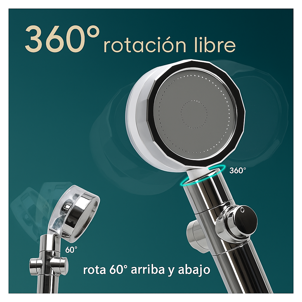Ducha premium Universal ✨EspiralFlow™ - (Adaptable a cualquier ducha)
