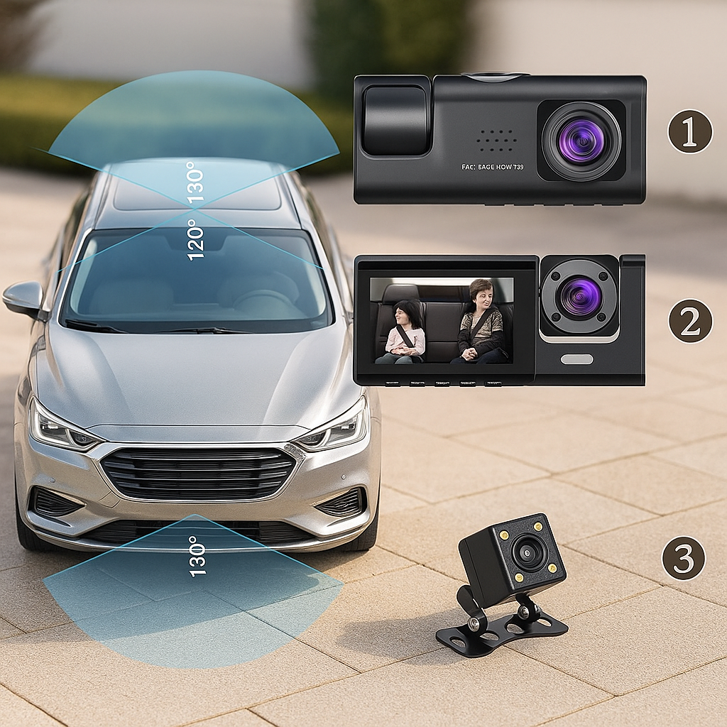 Cámara 3 en 1 Black Box™ | Seguridad, Grabación y Monitoreo avanzado para tu carro