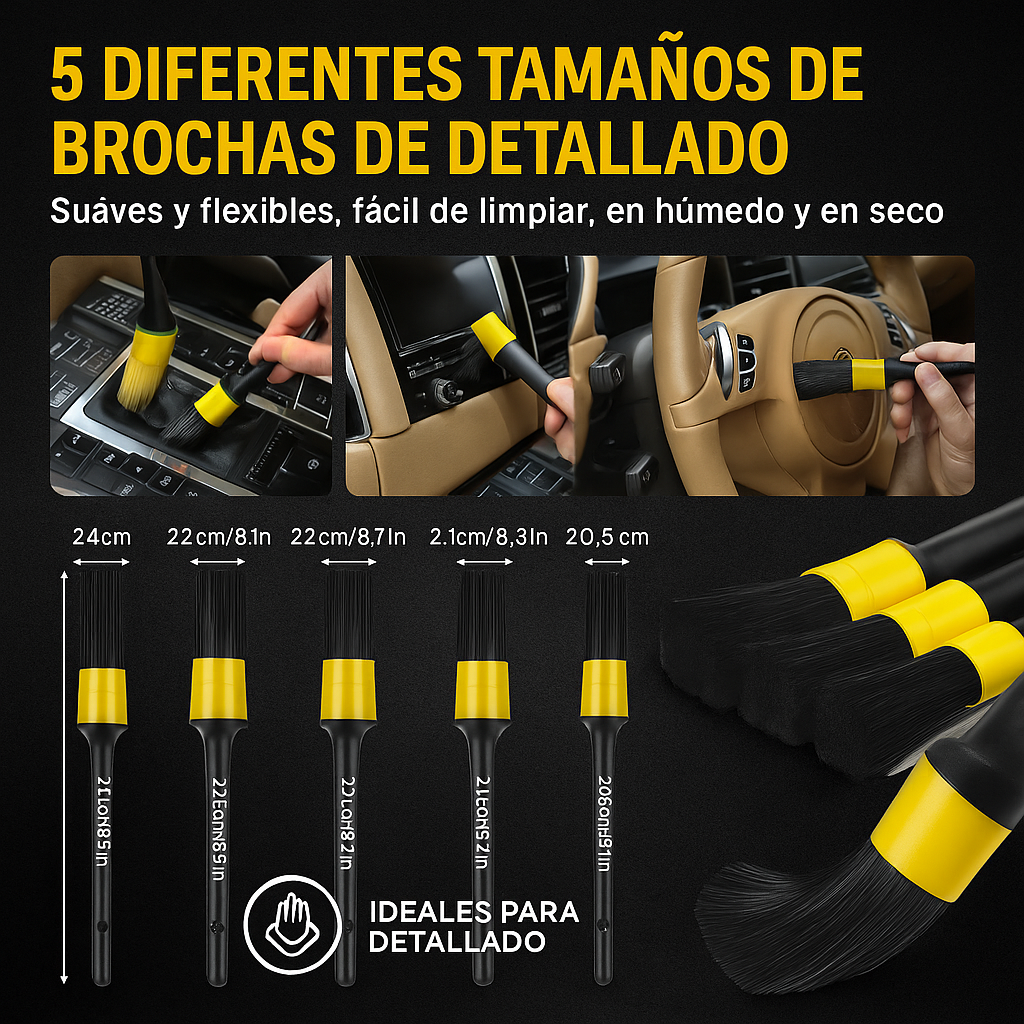 Kit de Cuidado para tu Carro – 22 Piezas | AutoShine™