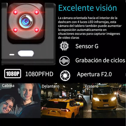 Cámara 3 en 1 Black Box™ | Seguridad, Grabación y Monitoreo avanzado para tu carro